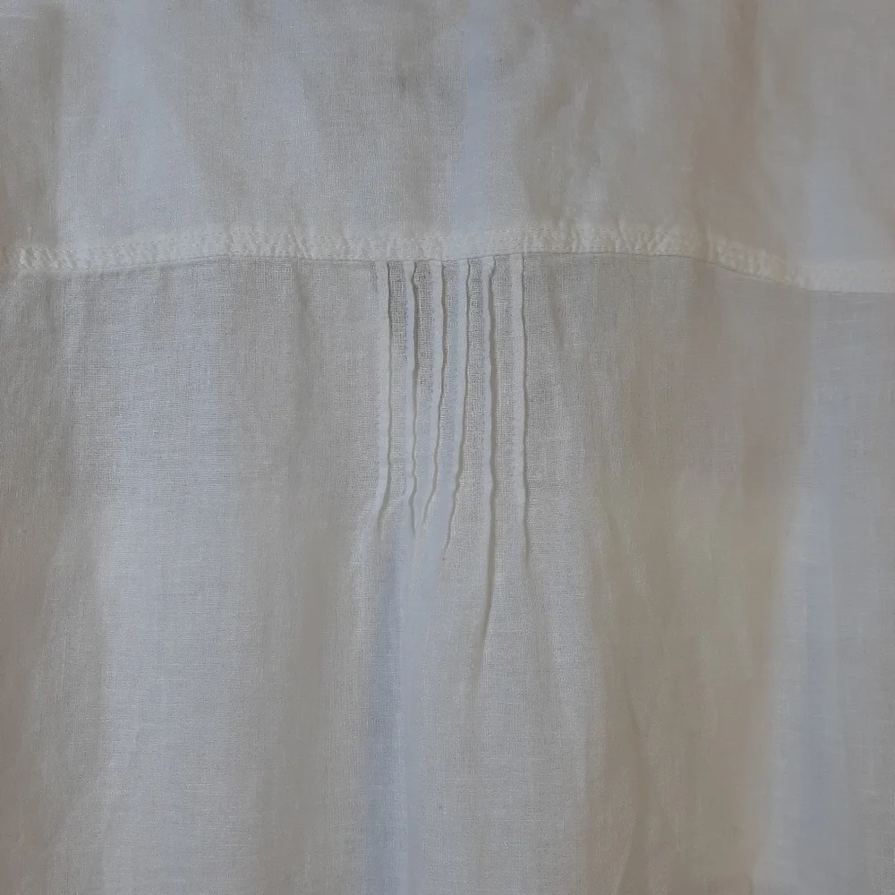 Talbots white linen